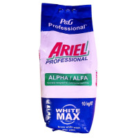 Порошок для стирки Ariel Professional Alpha White Max, 10 кг, 130 стирок, Бельгия