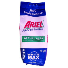 Порошок для стирки Ariel Professional Alpha White Max, 10 кг, 130 стирок, Бельгия