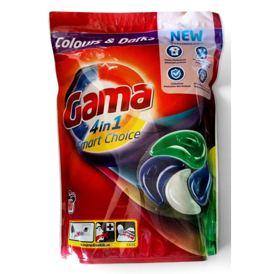 Капсули для прання кольорових речей Gama 4in1 Color 60 шт (Іспанія)