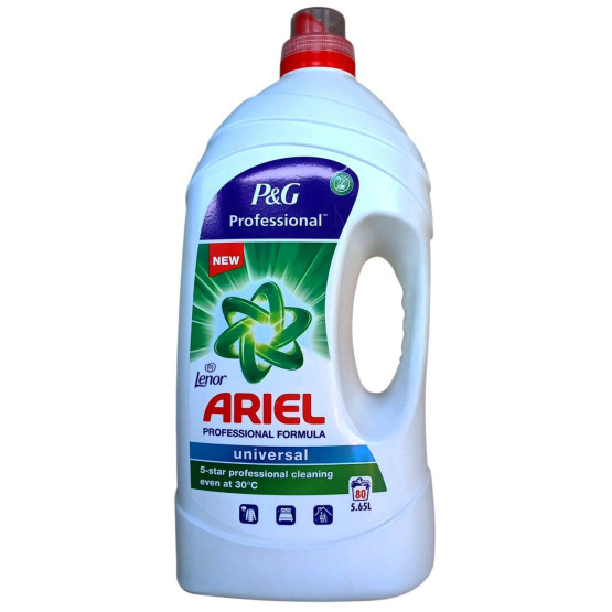 Ariel Professional + Lenor 5,65л – универсальный гель для стирки с кондиционером