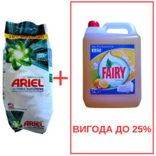Порошок Ariel Universal Pulver 10кг / Fairy Лимон 5л
