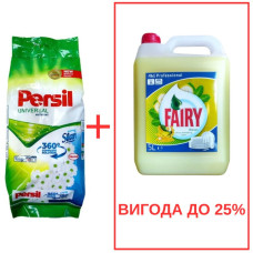 Порошок Persil Universal+Silan 10кг / Fairy Банан 5л