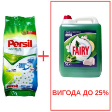 Порошок Persil Universal+Silan 10кг / Fairy Яблоко 5л